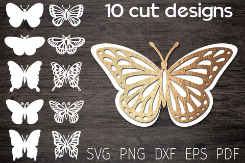 Butterfly svg bundle, 3d butterfly, layered butterfly paper SVG Digital Rainbow Shop 
