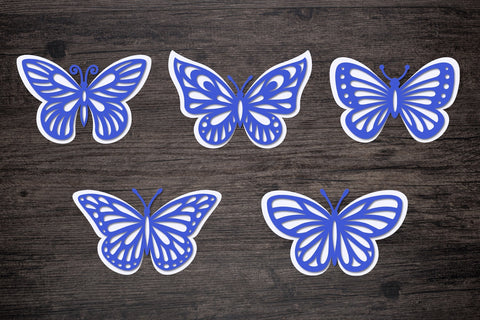 Butterfly svg bundle, 3d butterfly, layered butterfly paper SVG Digital Rainbow Shop 