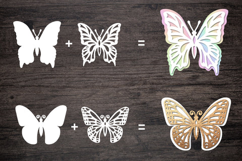 Butterfly svg bundle, 3d butterfly, layered butterfly paper SVG Digital Rainbow Shop 