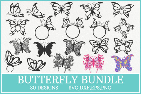 Butterfly Svg Bundle, Butterfly Mandala Svg, Butterfly Image SVG Pinoyart Kreatib 