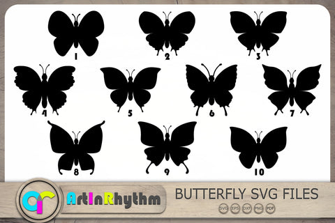 Butterfly Svg Bundle, Butterfly Silhouette Svg, Butterfly Svg, Insects Svg SVG Artinrhythm shop 