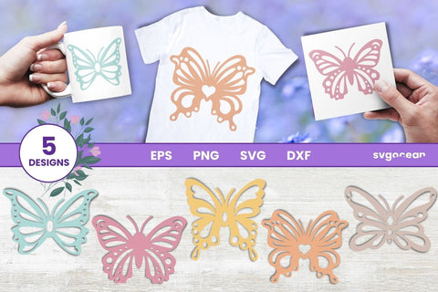 Butterfly Svg Bundle | Clipart | Silhouette | Cut Files SVG SvgOcean 
