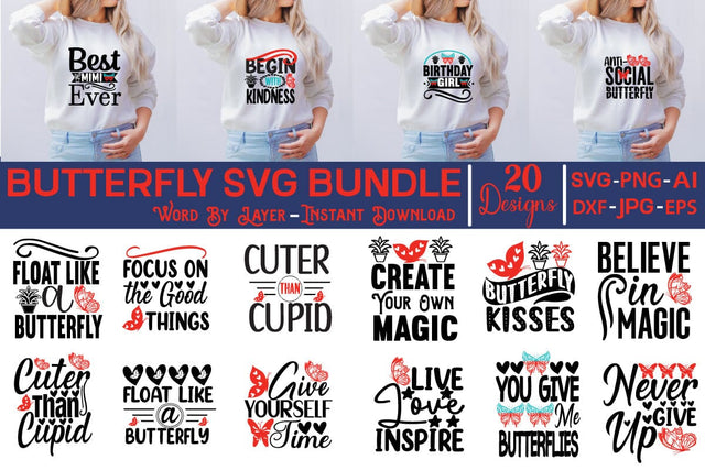 Butterfly SVG Bundle SVG Cut File SVG Studio Innate 
