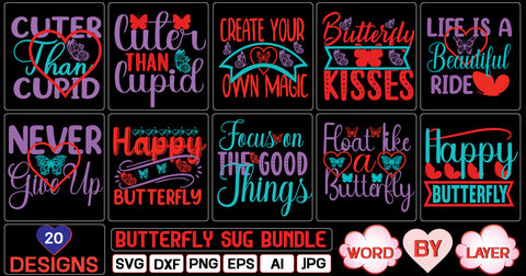 Butterfly SVG Bundle SVG Cut File SVG Studio Innate 