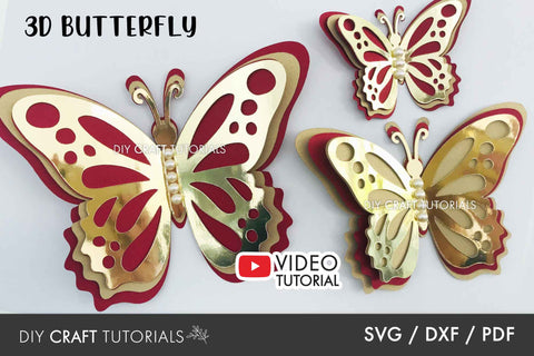 Butterfly SVG Bundle SVG DIY Craft Tutorials 