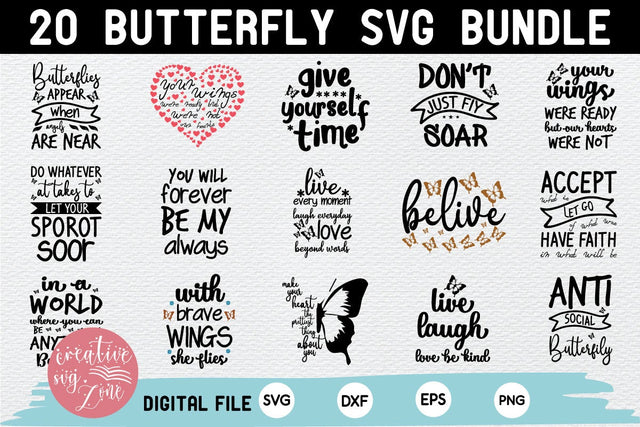 Butterfly Svg Bundle SVG md faruk hossain 