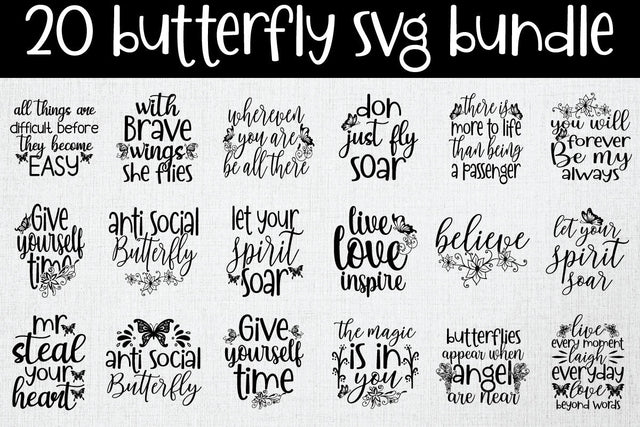 Butterfly SVG Bundle SVG md faruk hossain 