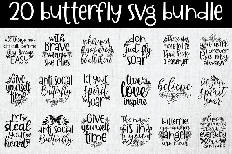 Butterfly SVG Bundle SVG md faruk hossain 