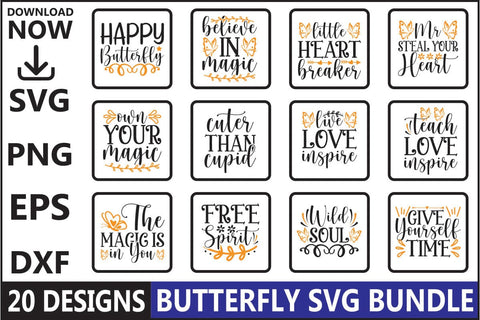 Butterfly SVG Bundle SVG Shahin alam 