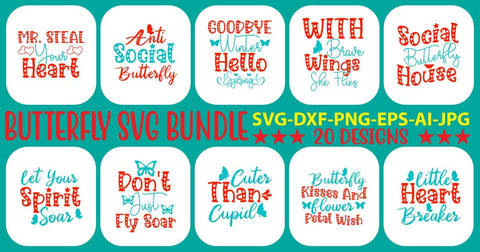Butterfly SVG Bundle SVG Syaman 