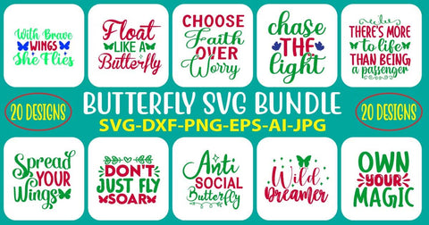 Butterfly SVG Bundle SVG Syaman 