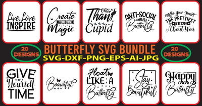 Butterfly SVG Bundle SVG Syaman 