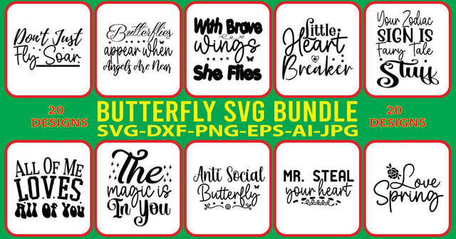 Butterfly SVG Bundle SVG Syaman 