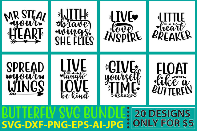 Butterfly Svg Bundle SVG Syaman 