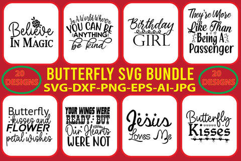 Butterfly SVG Bundle SVG Syaman 