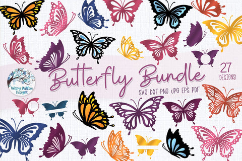 Butterfly SVG Bundle SVG Wispy Willow Designs 