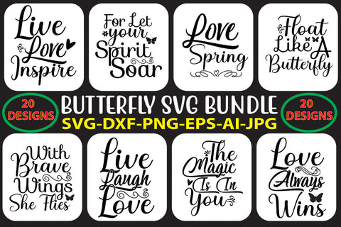 Butterfly Svg Bundle Vol. 3 SVG Syaman 