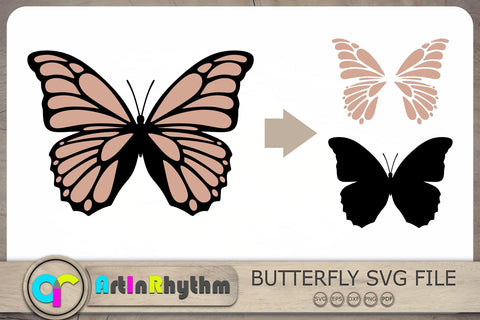 Butterfly Svg, Butterfly Clipart, Butterfly Svg File SVG Artinrhythm shop 