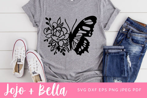 Butterfly Svg, Butterfly Flower Svg, Png, Butterfly png, Butterfly sublimation, Svg files for Cricut, Sublimation Designs Downloads SVG Jojo&Bella 