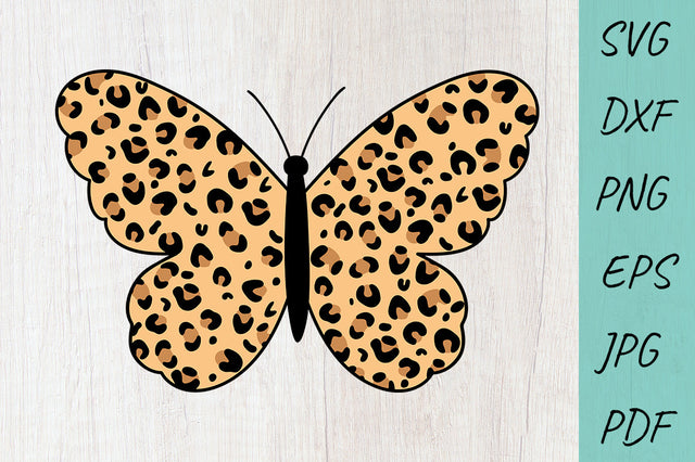 Butterfly SVG, Butterfly Leopard SVG, Leopard print SVG SVG Irina Ostapenko 
