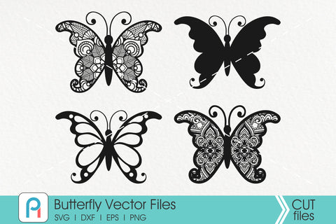 Butterfly Svg, Butterfly Mandala Svg, Mandala Svg, Zentangle SVG Pinoyart Kreatib 