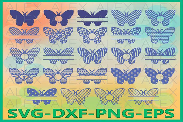 Butterfly Svg, Butterfly Monogram SVG AlexSVGStudio 