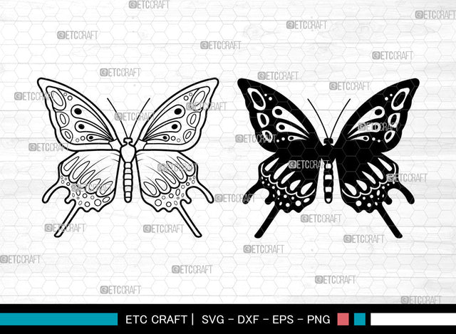 Butterfly SVG, Butterfly Stencil svg, Monarch Butterfly Svg, Butterfly Svg, Butterflies Svg, Butterfly Bundle Svg, Butterfly Svg SVG ETC Craft 