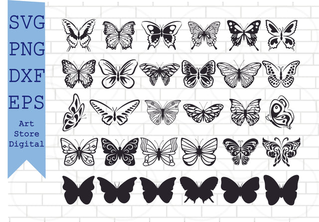 Butterfly svg, Butterfly svg bundle, Layered Butterfly Bundle Cricut SVG Files, Butterflies, Butterfly Svg for Cricut, Butterfly Clipart Svg, Png, Dxf, Eps Cut Files SVG Artstoredigital 
