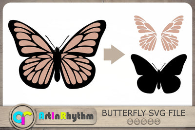 Butterfly Svg, Butterfly Svg File, Butterfly Clipart, Layered Butterfly Svg SVG Artinrhythm shop 