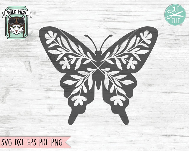 Butterfly SVG Cut File, Butterfly Clipart, Butterflies SVG Cut File, Butterflies Clipart, Butterfly Leaves SVG Cut File, Butterfly Vector SVG Wild Pilot 