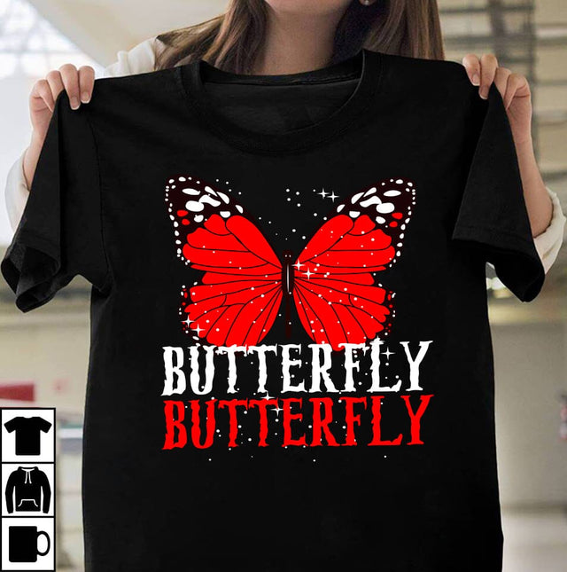 Butterfly SVG Cut File, Butterfly T-Shirt Design ,Butterfly SVG Cut File SVG BlackCatsMedia 