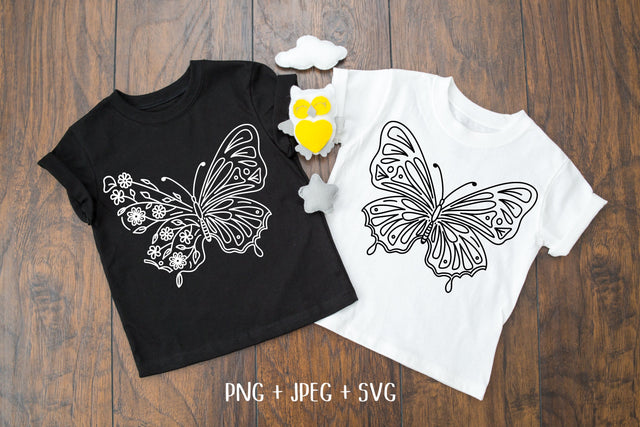 Butterfly SVG Design Black and White SVG Aisyah 