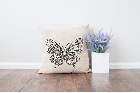 Butterfly SVG Design Black and White SVG Aisyah 