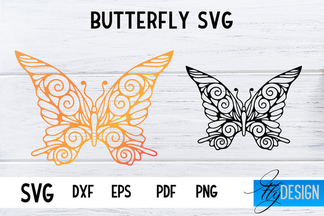Butterfly SVG Design | Paper Cut SVG Design SVG Fly Design 