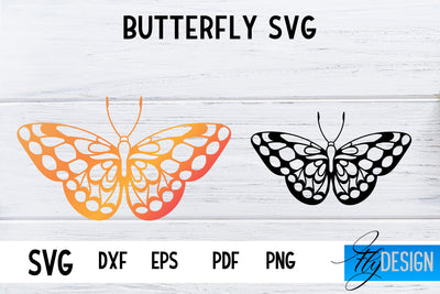 Butterfly SVG Design | Paper Cut SVG Design SVG Fly Design 