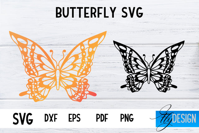 Butterfly SVG Design | Paper Cut SVG Design SVG Fly Design 