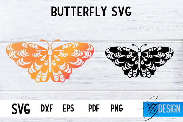 Butterfly SVG Design | Paper Cut SVG Design SVG Fly Design 