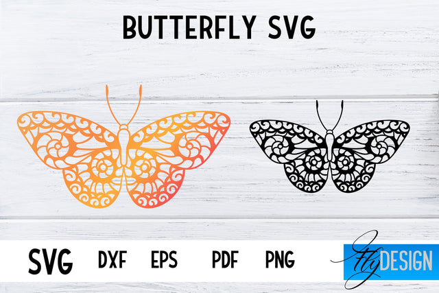 Butterfly SVG Design | Paper Cut SVG Design SVG Fly Design 