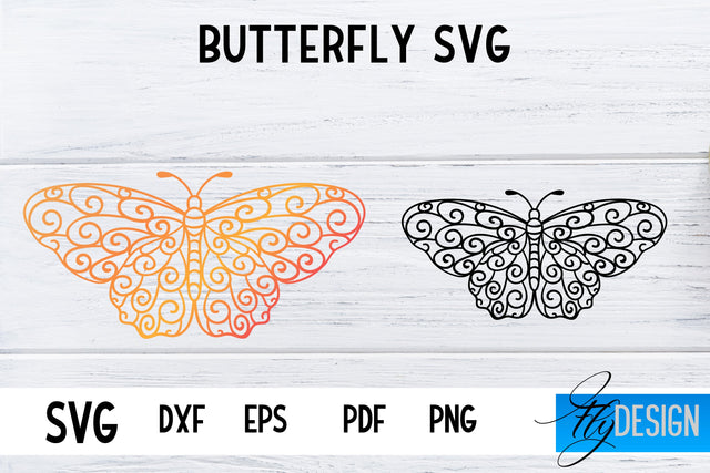 Butterfly SVG Design | Paper Cut SVG Design SVG Fly Design 