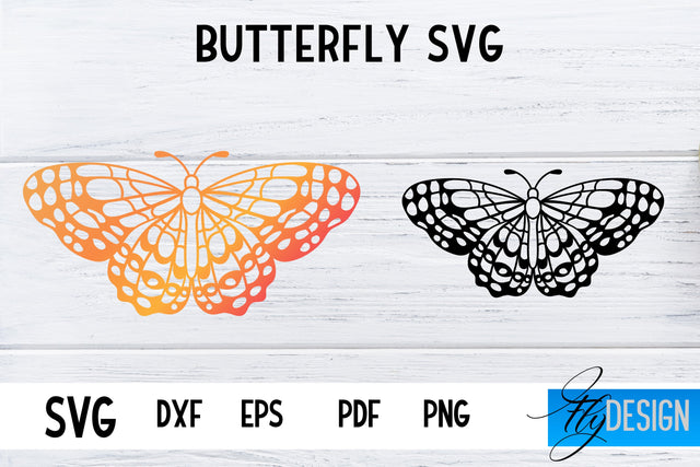 Butterfly SVG Design | Paper Cut SVG Design SVG Fly Design 
