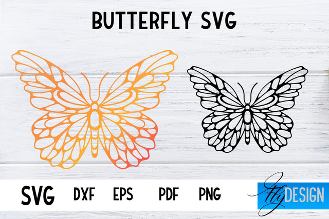 Butterfly SVG Design | Paper Cut SVG Design SVG Fly Design 