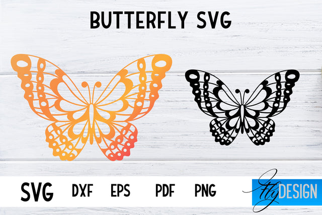 Butterfly SVG Design | Paper Cut SVG Design SVG Fly Design 