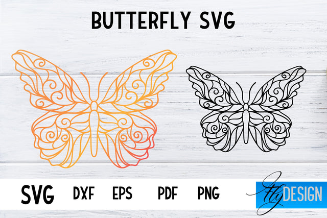 Butterfly SVG Design | Paper Cut SVG Design SVG Fly Design 