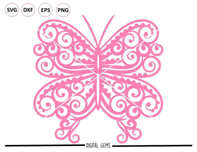 Butterfly girl SVG - So Fontsy