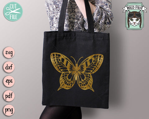 Butterfly SVG File, Floral Butterfly SVG, Butterfly Flowers SVG, Butterfly Wings SVG, Insect SVG, Bugs SVG SVG Wild Pilot 