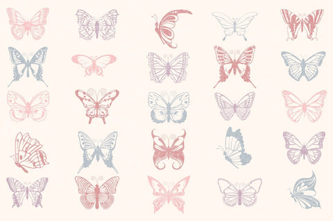 Butterfly SVG Files Bundle with 75 Items SVG Feya's Fonts and Crafts 