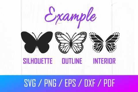 Butterfly Svg, Layered Butterfly Svg, Butterfly Svg Bundle SVG Litke Designs 