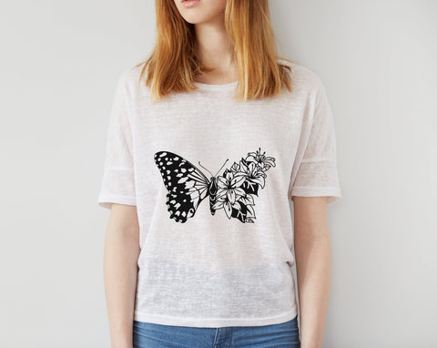 Butterfly svg, lily butterfly svg, flower butterfly svg SVG Pretty Meerkat 