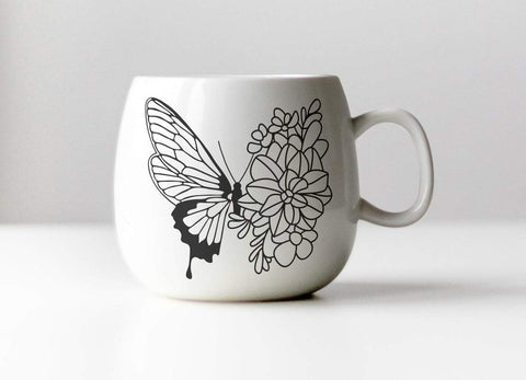 Butterfly svg, monarch butterfly, butterfly silhouette, Butterfly svg stencil, summer svg, farm svg, farm clipart, flower svg, floral svg SVG CutLeafSvg 