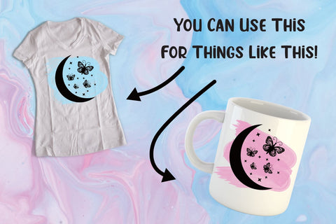 Butterfly SVG | Moon Butterfly SVG | Butterfly Moon SVG | Mystic Butterfly SVG Angel Lynne Designs 